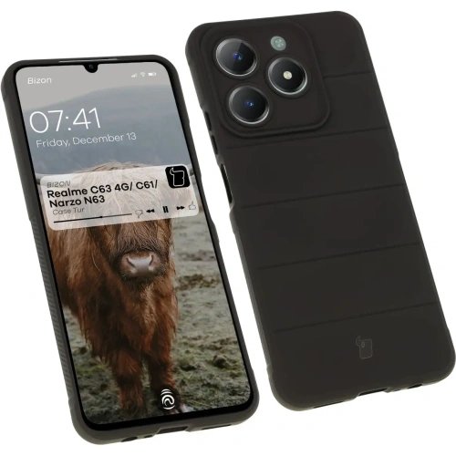 Kup Pancerne etui Bizon Case Tur do Realme C63 4G/C61/Narzo N63 czarne - BIZ6864 - {ean13} - Sklep Home Screen