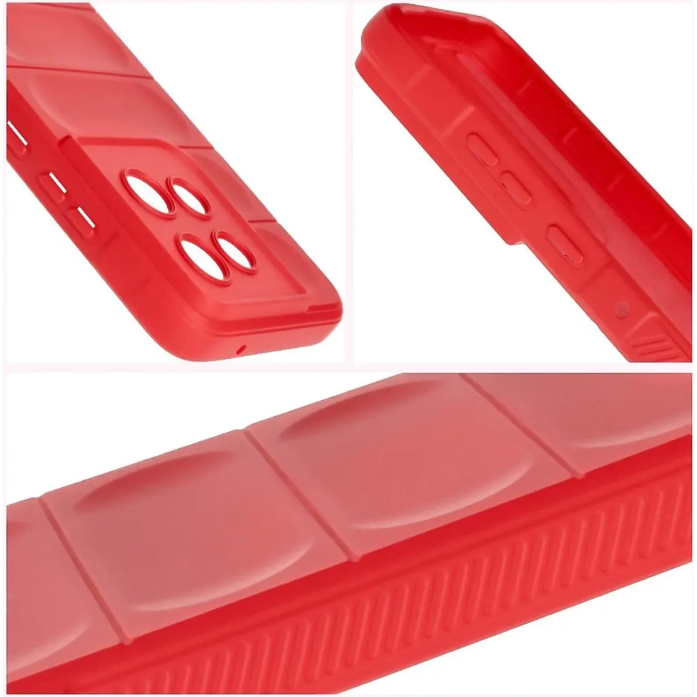 Pancerne etui Bizon Case Tur do Motorola Edge 50 Neo czerwone