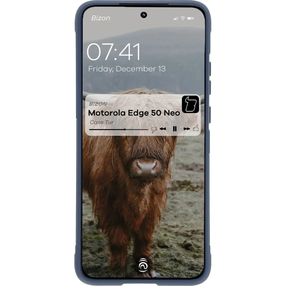 Pancerne etui Bizon Case Tur do Motorola Edge 50 Neo granatowe