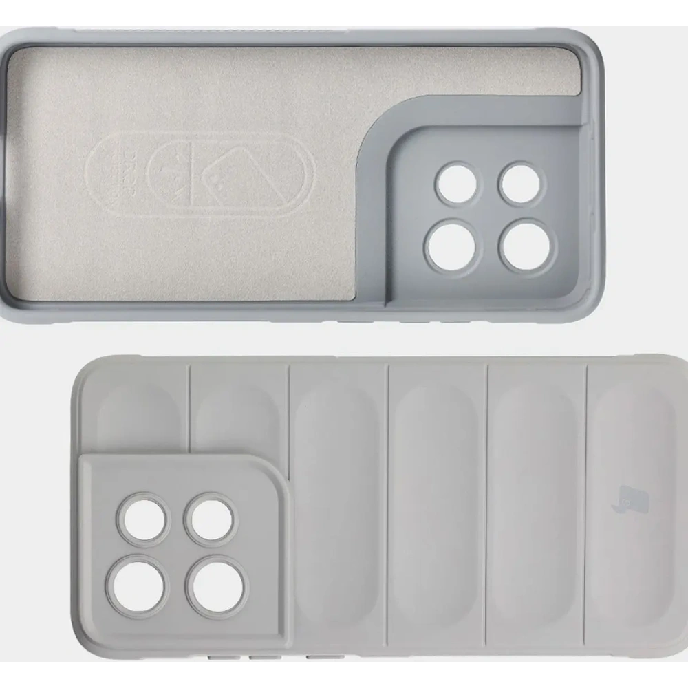 Pancerne etui Bizon Case Tur do Motorola Edge 50 Neo jasnoszare