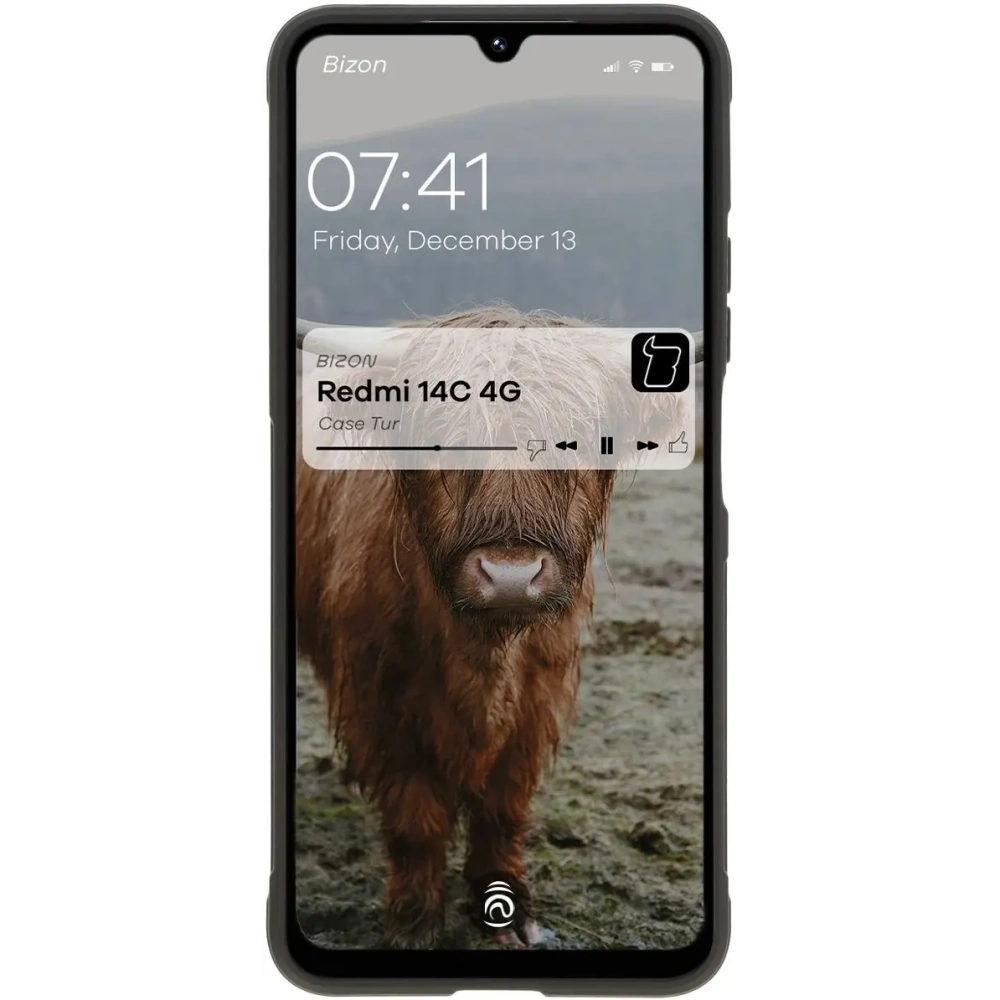 Pancerne etui Bizon Case Tur do Xiaomi Redmi 14C 4G / POCO C75 czarne