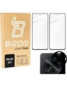 Buy Bizon Edge 2x tempered screen glass with frame + camera glass Xiaomi Redmi 14C 4G - BIZ6874 - {ean13} - Home Screen Store Europe