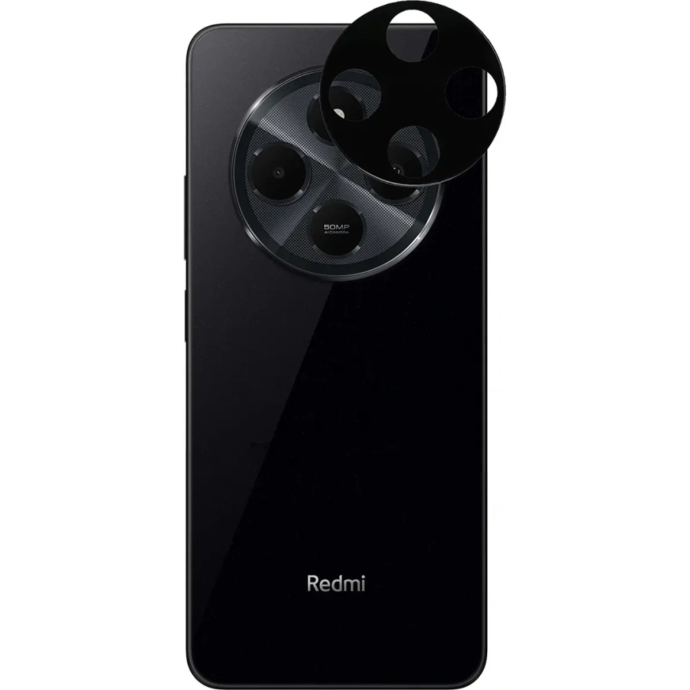 2x Szkło hartowane na ekran z ramką + szkło na aparat Bizon Edge do Xiaomi Redmi 14C 4G