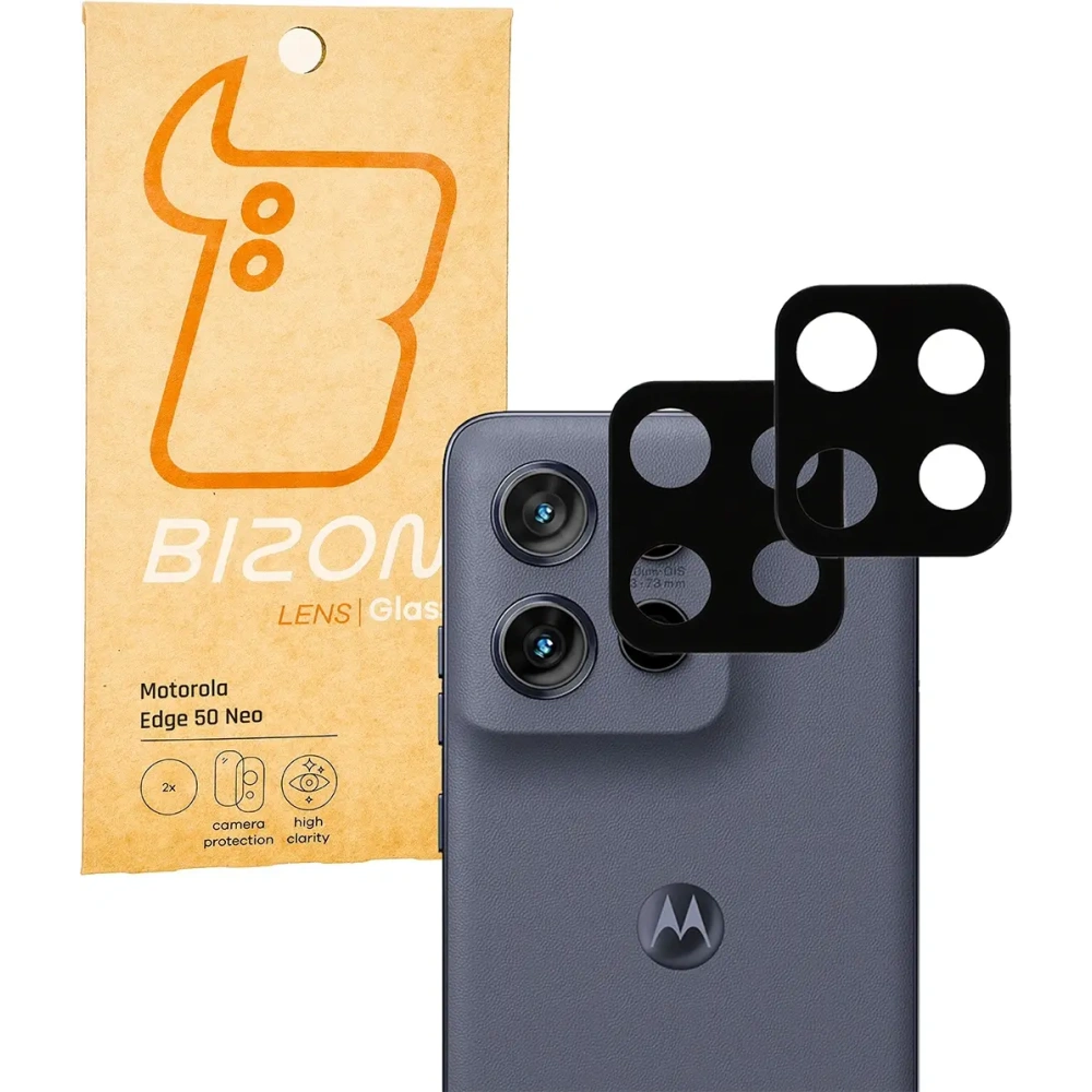 Szkło na aparat Bizon Glass Lens do Motorola Edge 50 Neo [2 PACK]