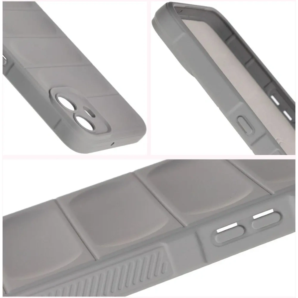 Pancerne etui Bizon Case Tur do Nothing CMF Phone 1 jasnoszare