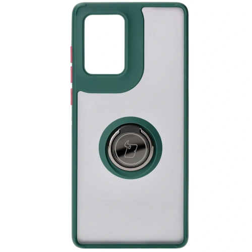 Kup Bizon Case Hybrid Ring Motorola Edge 50 Fusion rauchig mit einem dunkelgrünen Rahmen - BIZ6880 - {ean13} - Sklep Home Screen
