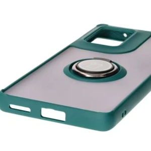 Kup Bizon Case Hybrid Gyűrű Motorola Edge 50 Fusion füstös színben, sötétzöld kerettel. - BIZ6880 - {ean13} - Sklep Home Screen