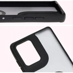 Kup Caz hibrid Bizon Ring Motorola Edge 50 Fusion fumuriu cu un cadru negru - BIZ6881 - {ean13} - Sklep Home Screen