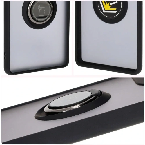 Kup Bizon Case Hybrid Ring Motorola Edge 50 Fusion rauchig mit einem schwarzen Rahmen - BIZ6881 - {ean13} - Sklep Home Screen