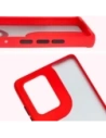 Kup Pouzdro s úchopem na prst Bizon Case Hybrid Ring pro Motorola Edge 50 Fusion kouřové s červeným rámečkem - BIZ6882 - {ean13} - Sklep Home Screen