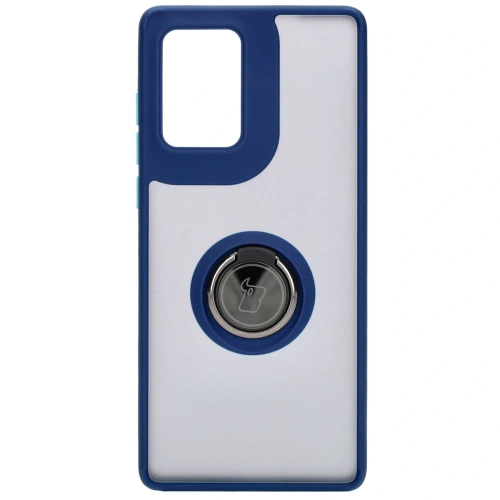 Buy Bizon Case Hybrid Ring Motorola Edge 50 Fusion smoky with a navy blue frame - BIZ6883 - {ean13} - Home Screen Store Europe