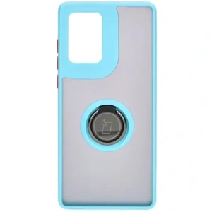 Kup Bizon Case Hybrid Gyűrű Motorola Edge 50 Fusion füstös színben, világoskék kerettel. - BIZ6884 - {ean13} - Sklep Home Screen