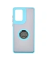 Kup Etui z uchwytem na palec Bizon Case Hybrid Ring do Motorola Edge 50 Fusion przydymione z jasnoniebieską ramką - BIZ6884 - {ean13} - Sklep Home Screen