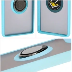 Kup Bizon Case Hybrid Gyűrű Motorola Edge 50 Fusion füstös színben, világoskék kerettel. - BIZ6884 - {ean13} - Sklep Home Screen