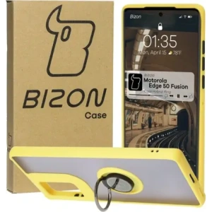 Kup Bizon Case Hybrid Ring Motorola Edge 50 Fusion rauchig mit einem gelben Rahmen - BIZ6885 - {ean13} - Sklep Home Screen