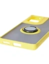 Kup Etui z uchwytem na palec Bizon Case Hybrid Ring do Motorola Edge 50 Fusion przydymione z żółtą ramką - BIZ6885 - {ean13} - Sklep Home Screen