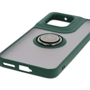 Kup Etui z uchwytem na palec Bizon Case Hybrid Ring do Motorola Edge 50 Neo przydymione z ciemnozieloną ramką - BIZ6886 - {ean13} - Sklep Home Screen