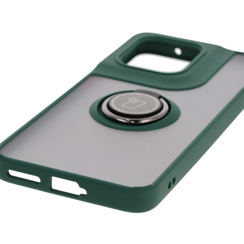 Kup Pouzdro s úchytem na prst Bizon Case Hybrid Ring pro Motorola Edge 50 Neo kouřové s tmavě zeleným rámečkem - BIZ6886 - {ean13} - Sklep Home Screen