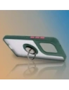 Kup Pouzdro s úchytem na prst Bizon Case Hybrid Ring pro Motorola Edge 50 Neo kouřové s tmavě zeleným rámečkem - BIZ6886 - {ean13} - Sklep Home Screen