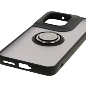 Kup Etui z uchwytem na palec Bizon Case Hybrid Ring do Motorola Edge 50 Neo przydymione z czarną ramką - BIZ6887 - {ean13} - Sklep Home Screen