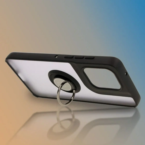 Kup Pouzdro s prstenem na prst Bizon Case Hybrid Ring pro Motorola Edge 50 Neo kouřové s černým rámečkem - BIZ6887 - {ean13} - Sklep Home Screen