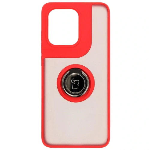 Buy Bizon Case Hybrid Ring Motorola Edge 50 Neo smoky with a red frame - BIZ6888 - {ean13} - Home Screen Store Europe