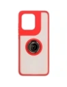 Buy Bizon Case Hybrid Ring Motorola Edge 50 Neo smoky with a red frame - BIZ6888 - {ean13} - Home Screen Store Europe