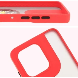 Kup Etui s úchytem na prst Bizon Case Hybrid Ring pro Motorola Edge 50 Neo kouřové s červeným rámečkem. - BIZ6888 - {ean13} - Sklep Home Screen