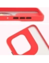 Kup Etui s úchytem na prst Bizon Case Hybrid Ring pro Motorola Edge 50 Neo kouřové s červeným rámečkem. - BIZ6888 - {ean13} - Sklep Home Screen