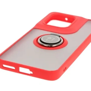 Kup Bizon Case Hybrid Ring Motorola Edge 50 Neo rauchig mit rotem Rahmen - BIZ6888 - {ean13} - Sklep Home Screen