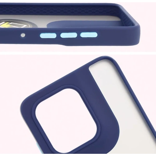 Kup Pouzdro s úchytem na prst Bizon Case Hybrid Ring pro Motorola Edge 50 Neo kouřové s modrým rámečkem - BIZ6889 - {ean13} - Sklep Home Screen