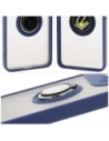 Kup Pouzdro s úchytem na prst Bizon Case Hybrid Ring pro Motorola Edge 50 Neo kouřové s modrým rámečkem - BIZ6889 - {ean13} - Sklep Home Screen