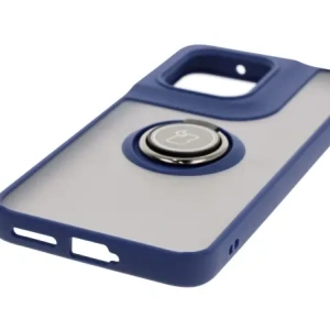 Kup Etui z uchwytem na palec Bizon Case Hybrid Ring do Motorola Edge 50 Neo przydymione z granatową ramką - BIZ6889 - {ean13} - Sklep Home Screen