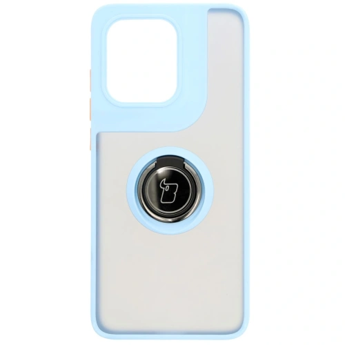Kup Etui s úchopem na prst Bizon Case Hybrid Ring pro Motorola Edge 50 Neo kouřové s jasně modrým rámem - BIZ6890 - {ean13} - Sklep Home Screen