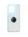 Kup Caz Bizon Hybrid Ring Motorola Edge 50 Neo fumuriu cu un cadru albastru deschis - BIZ6890 - {ean13} - Sklep Home Screen