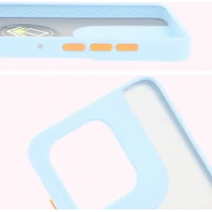 Kup Etui z uchwytem na palec Bizon Case Hybrid Ring do Motorola Edge 50 Neo przydymione z jasnoniebieską ramką - BIZ6890 - {ean13} - Sklep Home Screen