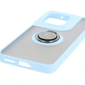 Kup Etui z uchwytem na palec Bizon Case Hybrid Ring do Motorola Edge 50 Neo przydymione z jasnoniebieską ramką - BIZ6890 - {ean13} - Sklep Home Screen