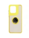Buy Bizon Case Hybrid Ring Motorola Edge 50 Neo smoky with a yellow frame - BIZ6891 - {ean13} - Home Screen Store Europe