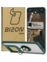 Bizon Case Hybrid Ring Motorola Edge 50 Ultra füstös sötétzöld kerettel
