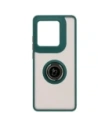 Kup Etui z uchwytem na palec Bizon Case Hybrid Ring do Motorola Edge 50 Ultra kouřové s tmavě zeleným rámem - BIZ6892 - {ean13} - Sklep Home Screen