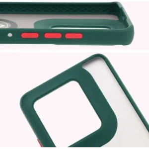 Kup Bizon Case Hybrid Ring Motorola Edge 50 Ultra fumuriu cu un cadru verde închis - BIZ6892 - {ean13} - Sklep Home Screen