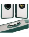 Kup Etui z uchwytem na palec Bizon Case Hybrid Ring do Motorola Edge 50 Ultra kouřové s tmavě zeleným rámem - BIZ6892 - {ean13} - Sklep Home Screen