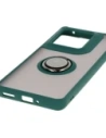 Kup Etui z uchwytem na palec Bizon Case Hybrid Ring do Motorola Edge 50 Ultra kouřové s tmavě zeleným rámem - BIZ6892 - {ean13} - Sklep Home Screen