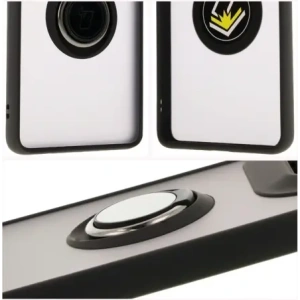 Kup Bizon Case Hybrid Ring Motorola Edge 50 Ultra fumuriu cu un cadru negru - BIZ6893 - {ean13} - Sklep Home Screen
