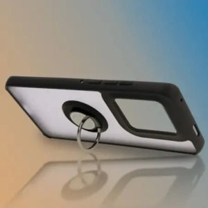 Kup Bizon Case Hybrid Ring Motorola Edge 50 Ultra fumuriu cu un cadru negru - BIZ6893 - {ean13} - Sklep Home Screen