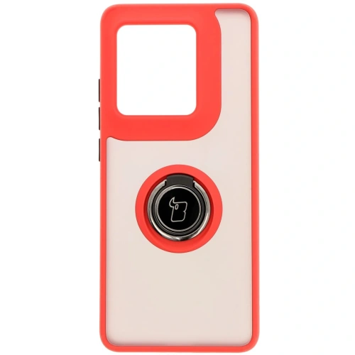 Buy Bizon Case Hybrid Ring Motorola Edge 50 Ultra smoky with a red frame - BIZ6894 - {ean13} - Home Screen Store Europe