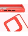 Buy Bizon Case Hybrid Ring Motorola Edge 50 Ultra smoky with a red frame - BIZ6894 - {ean13} - Home Screen Store Europe