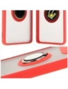 Buy Bizon Case Hybrid Ring Motorola Edge 50 Ultra smoky with a red frame - BIZ6894 - {ean13} - Home Screen Store Europe