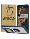 Bizon Case Hybrid Ring Motorola Edge 50 Ultra smoky with a navy blue frame