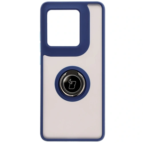 Kup Etui z uchwytem na palec Bizon Case Hybrid Ring do Motorola Edge 50 Ultra kouřové s modrým rámečkem - BIZ6895 - {ean13} - Sklep Home Screen